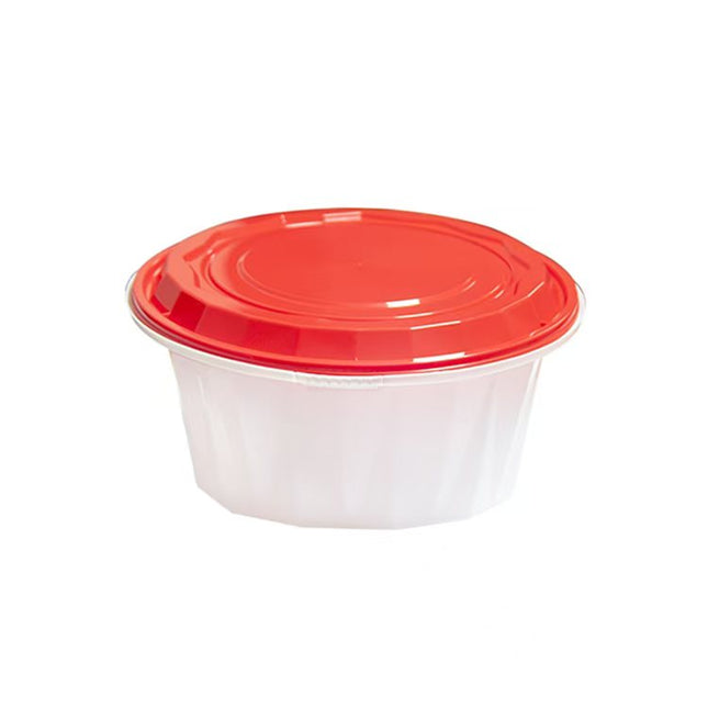 1780ml Microwave Plastic Containers with colorful Lids-Pack of 180