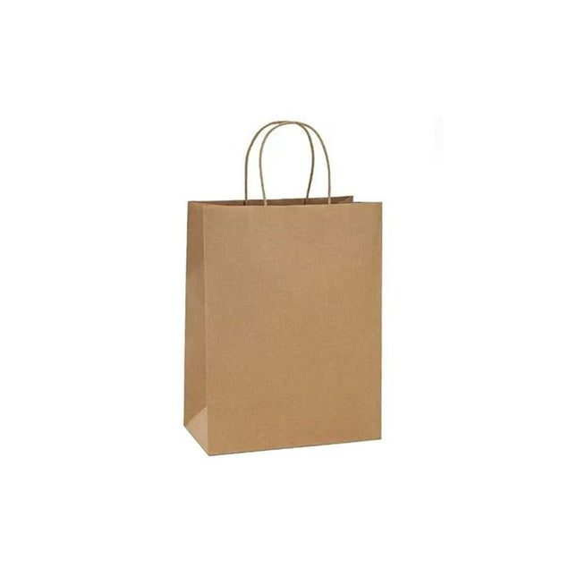 300*250*140mm Medium Kraft paper bags with twist handles-pack of 250