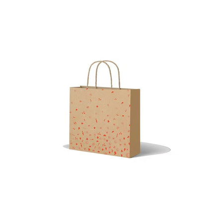 300*250*140 mmMedium Kraft CarrierBag/ Red Pictures-pack of 250