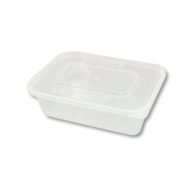 500ml Microwave Plastic Containers with Lids-Pack of 250