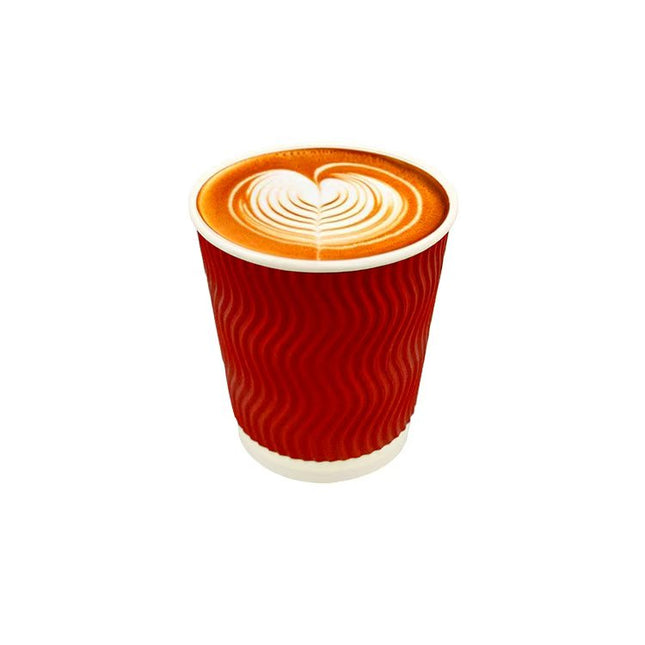 16oz Red S Ripple Wall Paper-Pack of 500
