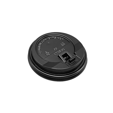 12/16oz Black Cup Lids-Pack of 500