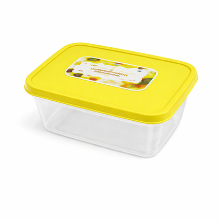 1000ml Microwave Plastic Containers with designed colorful Lids-Pack of 250