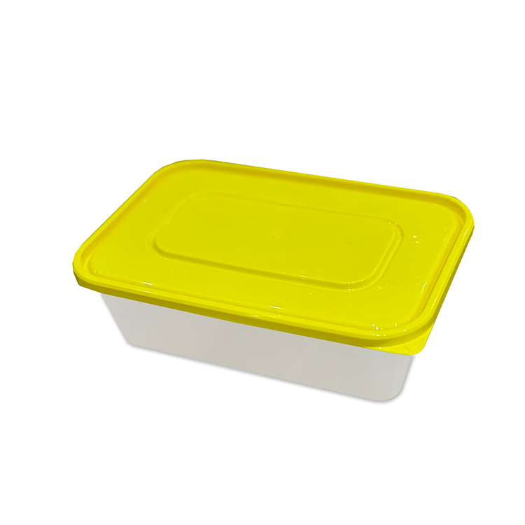 Microwave Plastic Containers with designed colourful Lids [500ml](a pack of 250)