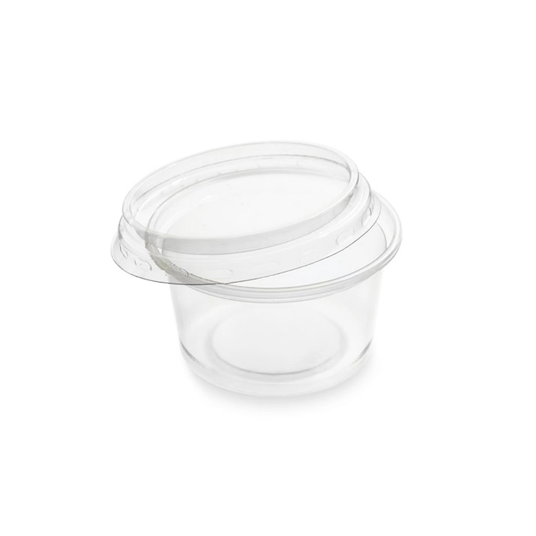 Clearly Sauce Cup with Lids [8 oz](a pack of 500)